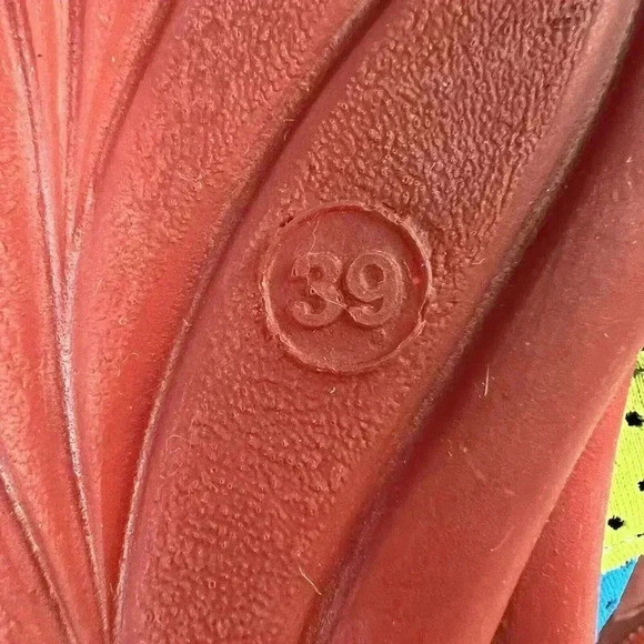 Rare Arche Nubuck Slides Neon Colorful Beach Sandals Size 8 NEW Vintage Bright - Picture 7 of 9